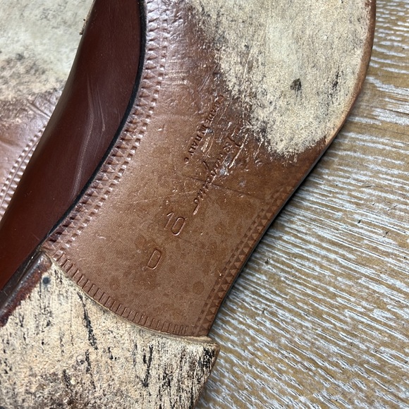 SALVATORE FERRAGAMO Brown Men’s Tassel Leather Dress Shoes 10 - Picture 10 of 10